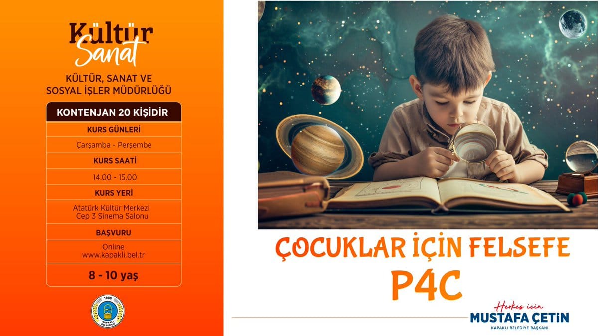 Çocuklar İçin Felsefe Kursu Başlıyor!