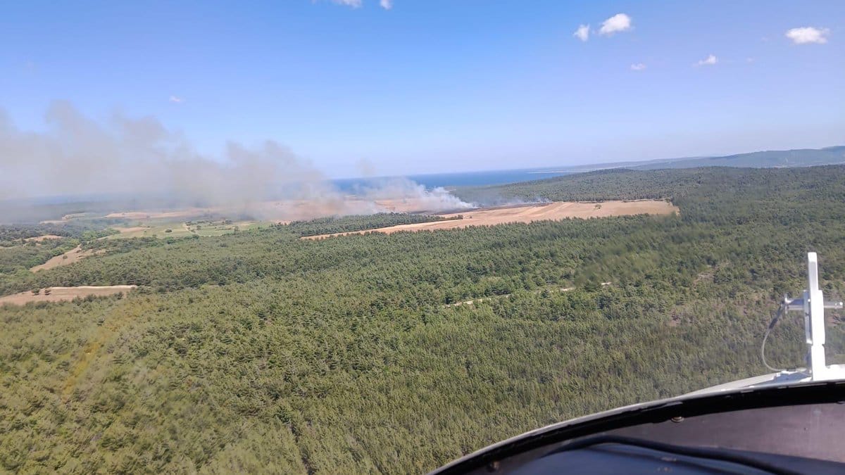 Eceabat’ta Zirai Yangın: 5 Helikopter ve 2 Uçakla Müdahale
