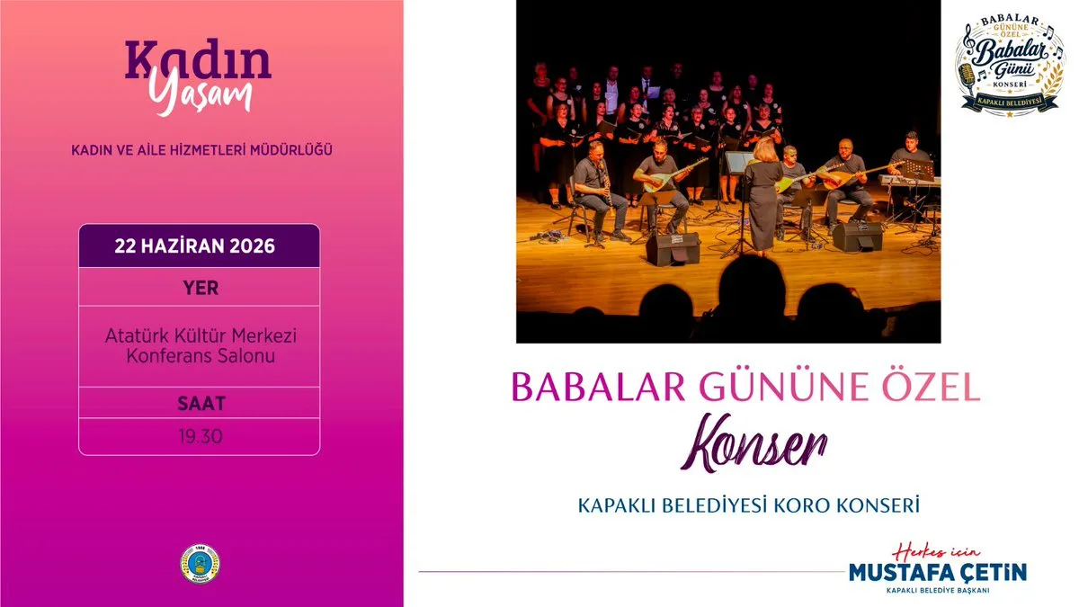 Babalar Günü’ne Özel Konser: Kapaklı’da Müzik Şöleni