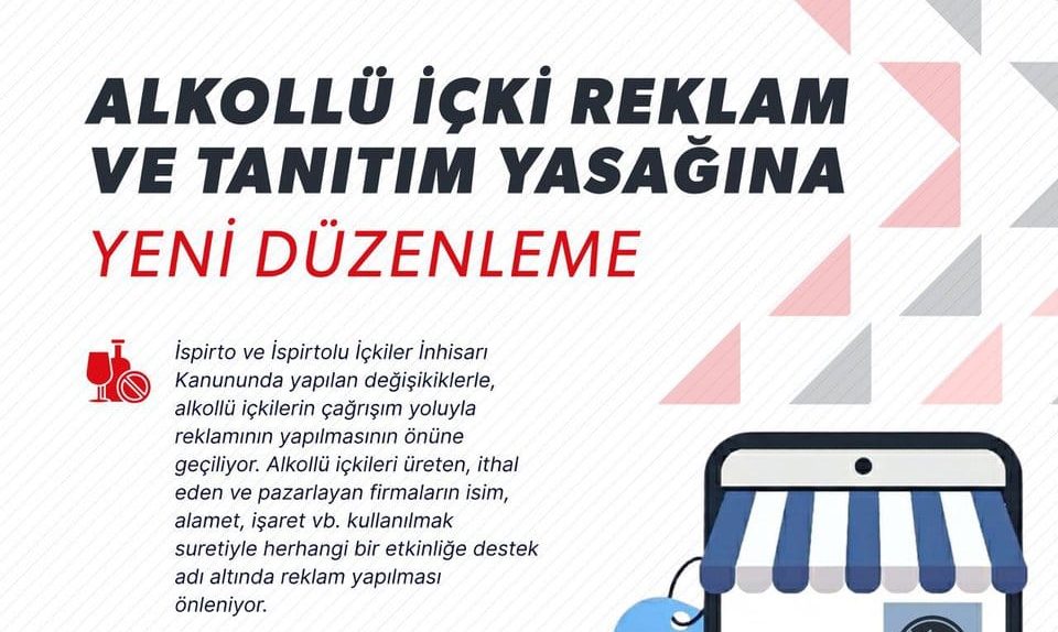 Alkollü içkilerde gizli reklam dönemi bitiyor