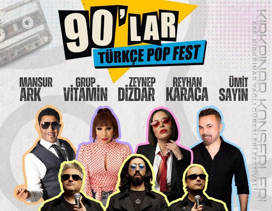 90’lar Nostaljisi Kırkpınar’da: Mansur Ark ve Grup Vitamin Sahne Alıyor