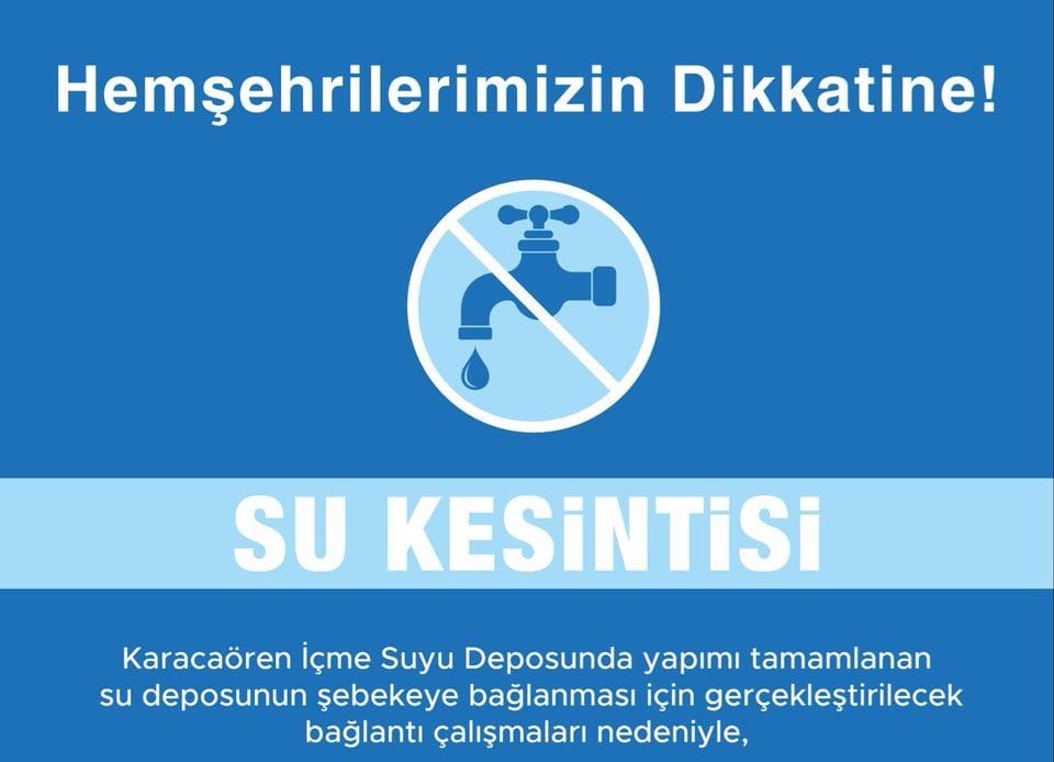 Çanakkale’de Gece Yarısı Su Kesintisi: 7 Mahalle Etkilenecek