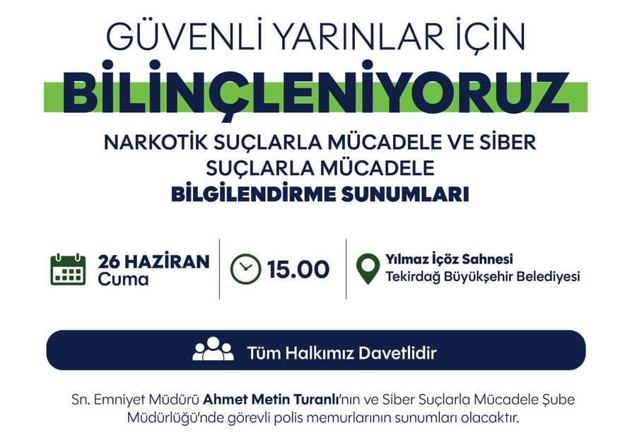Narkotik ve Siber Suçlara Karşı Bilgilendirme Sunumu