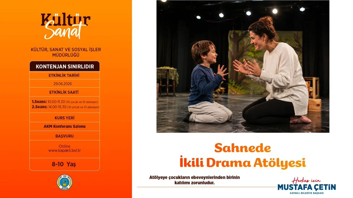Sahnede İkili Drama Atölyesi Başlıyor!