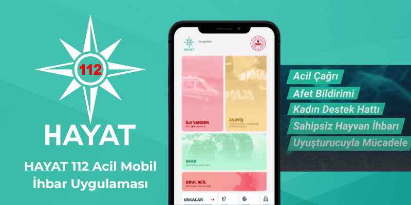 HAYAT 112 Uygulaması 1 Ayda 600 Bin İndirmeyi Geçti