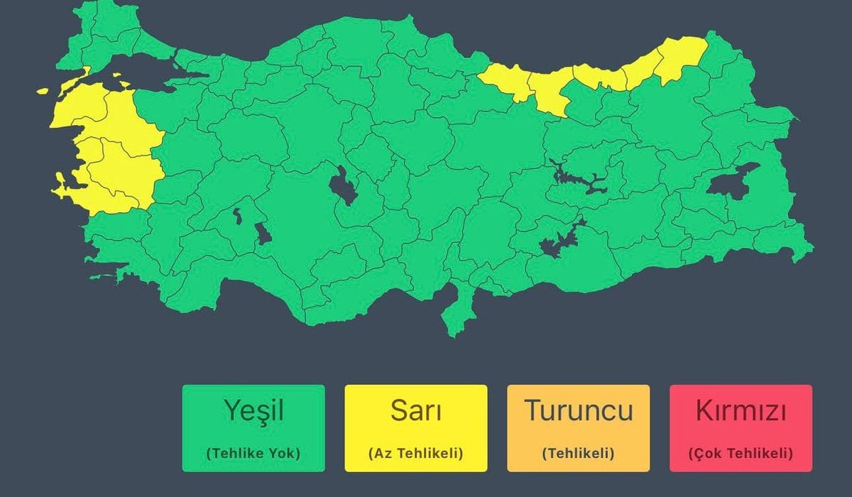 27 Haziran’da 5 İl İçin Kuvvetli Yağış Uyarısı!