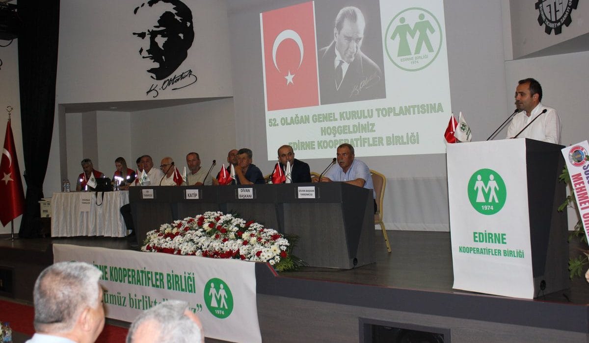 Edirne’de Kooperatifler Birliği Genel Kurulu Yapıldı