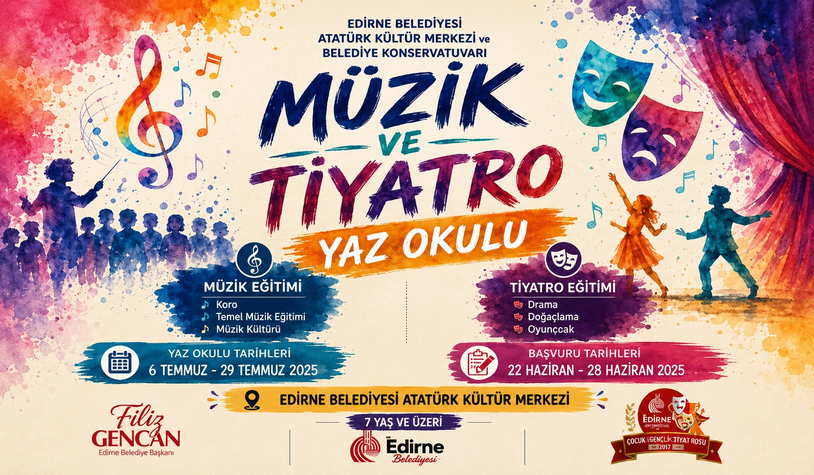 Edirne’de Müzik ve Tiyatro Yaz Okulu Başlıyor