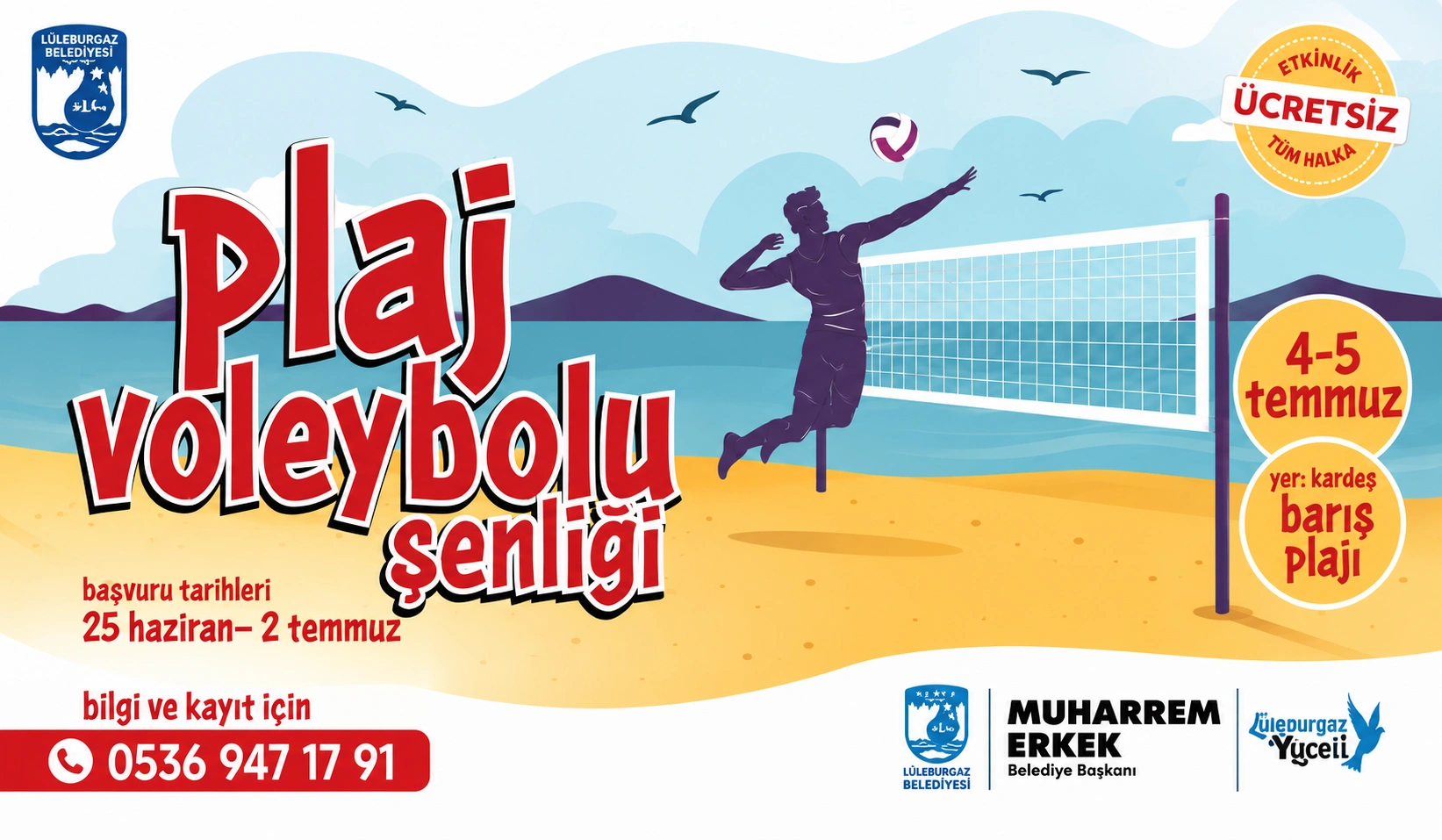 Plaj Voleybolu Şenliği Başlıyor: Yazın Enerjisi Sahaya Taşınıyor