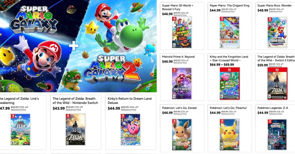 Switch Oyunlarında Ek İndirim: Mario, Zelda, Pokémon Kaçmaz