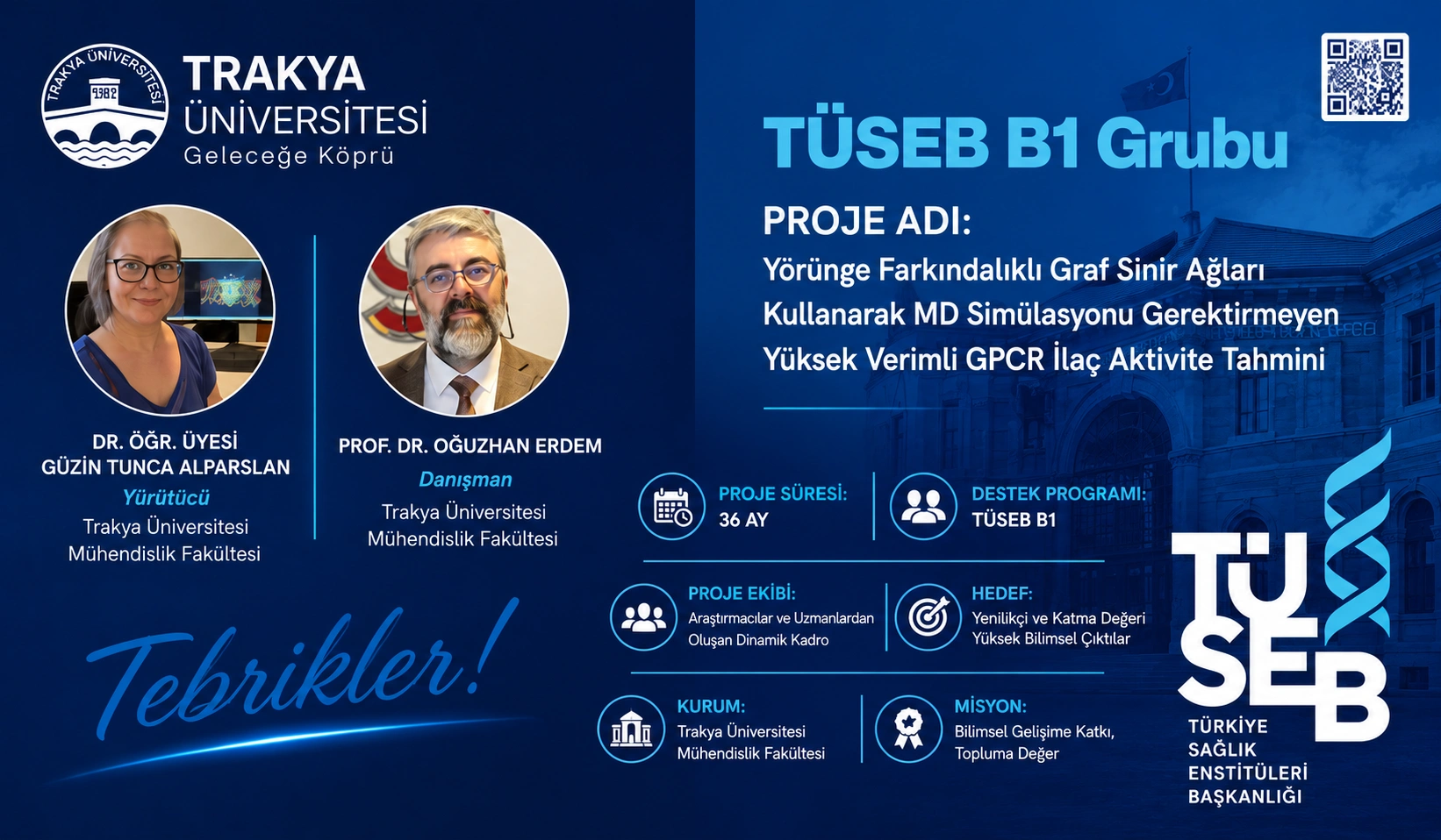 Trakya Üniversitesi’nden dev ilaç keşif projesi