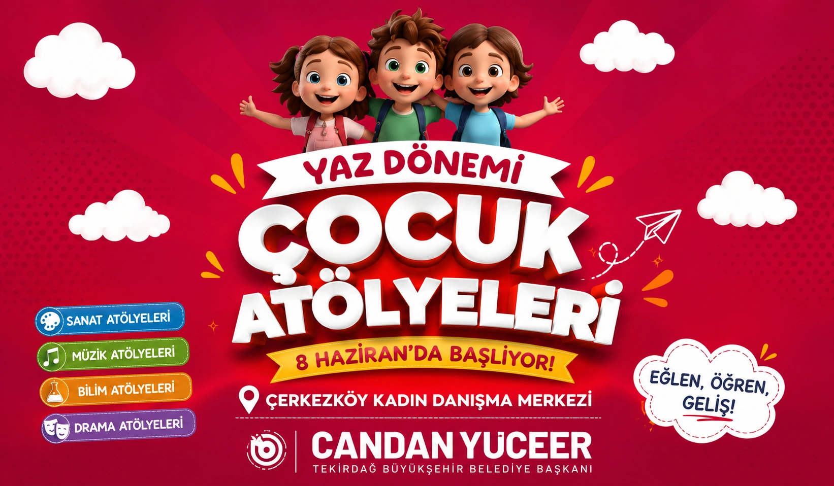 Yaz Atölyeleri Başlıyor: Çocuklar İçin Eğlence ve Öğrenme