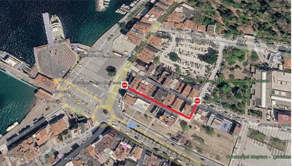 Çanakkale Merkezde Önemli Yol Kapatması