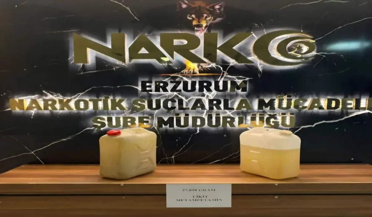 Erzurum’da 27 Kilo Metamfetamin Ele Geçirildi