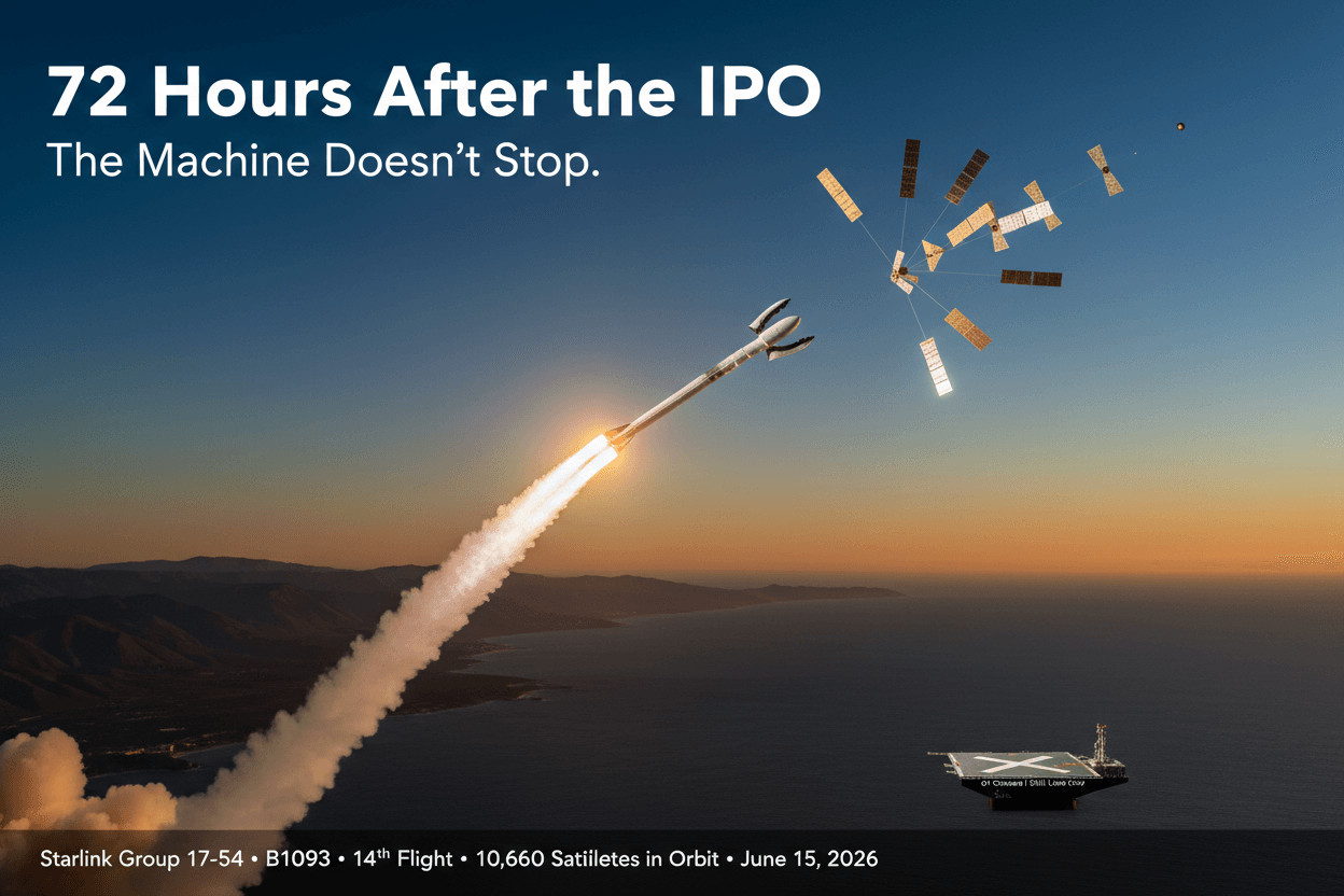 SpaceX’in IPO Sonrası İlk Fırlatışı: 24 Starlink Uydusu Yörüngede
