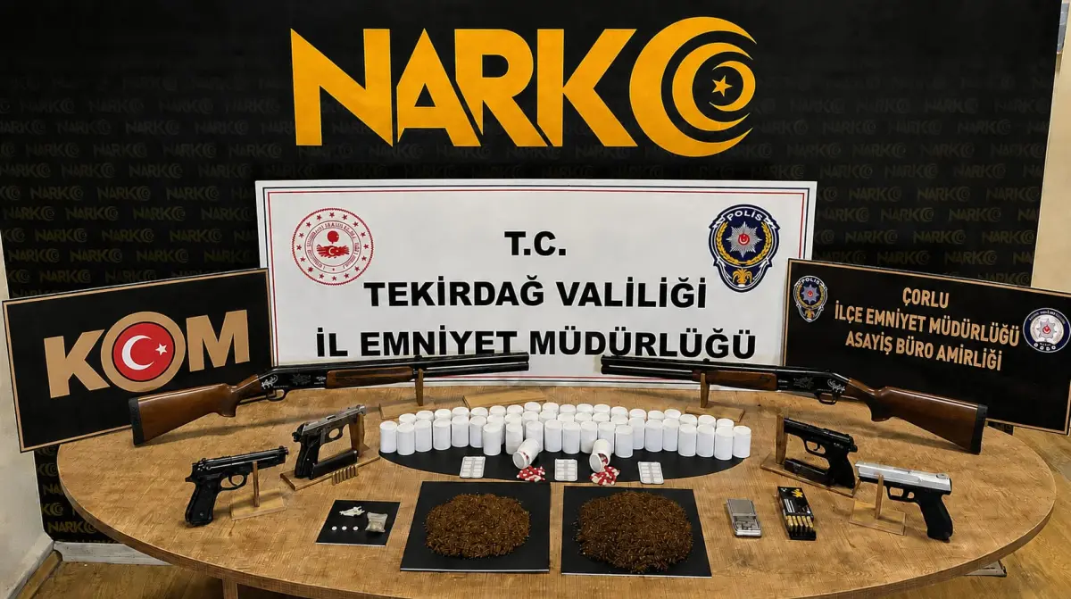 Tekirdağ’da uyuşturucu operasyonu: 13 tutuklama