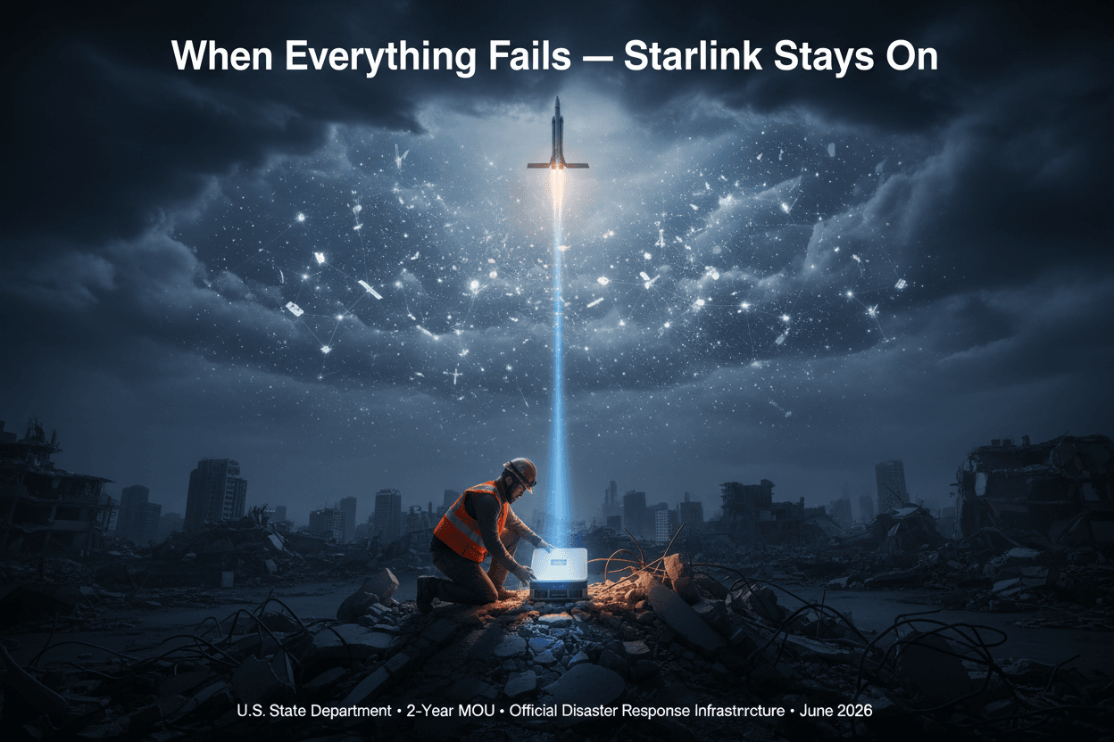 Starlink Artık Resmi ABD Afet Müdahale Aracı