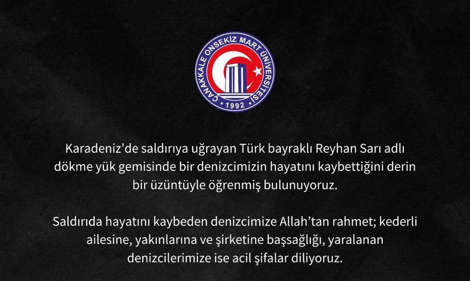Karadeniz’de Saldırı: 1 Denizci Hayatını Kaybetti