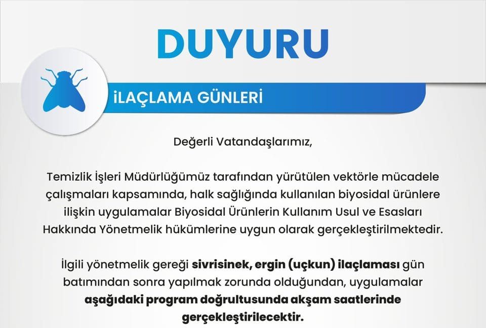 Vektörle Mücadelede Biyosidal Ürünler Yönetmeliğe Uygun