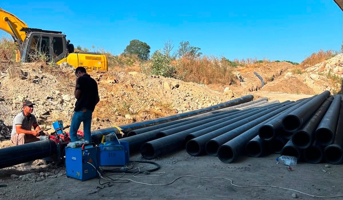 Karaağaç’ta 1,8 km’lik kanalizasyon hattı tamamlandı