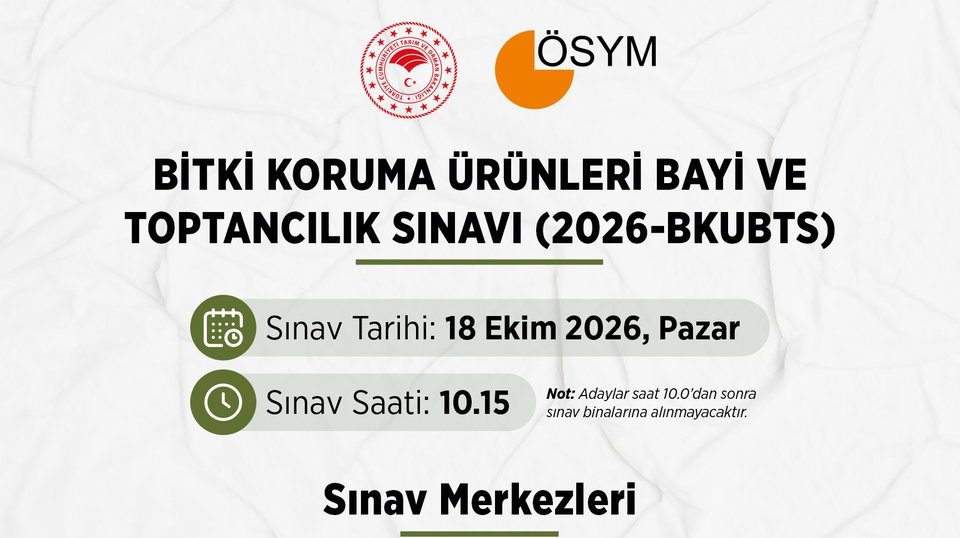 Bitki Koruma Sınavı 2026: Başvurular Başladı!