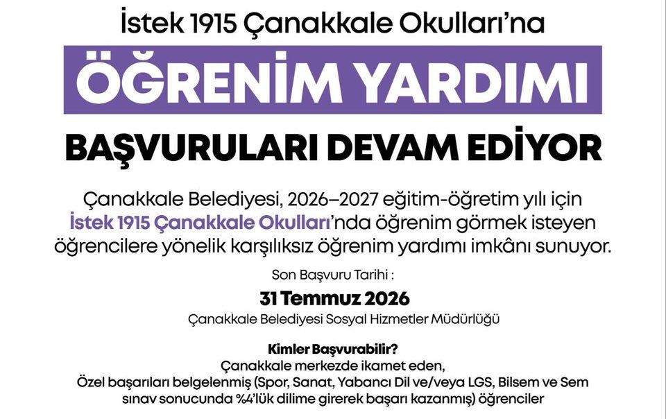 Başarılı Öğrencilere Karşılıksız Eğitim Desteği
