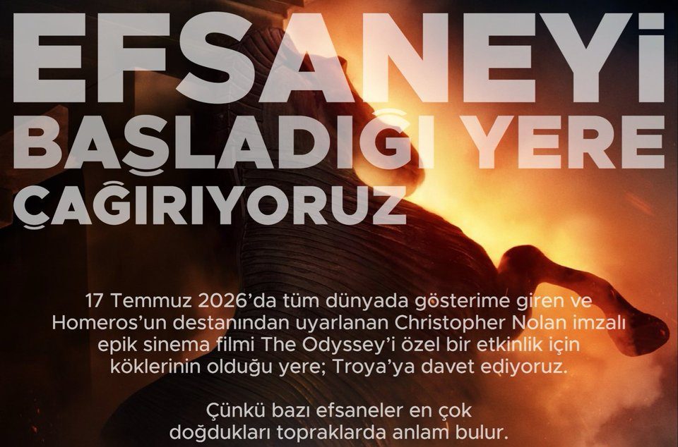 Nolan’ın Odyssey Filmi Troya’ya Geliyor