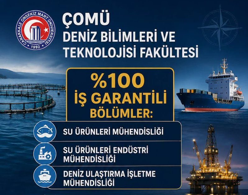 ÇOMÜ Deniz Bilimleri Mezunlarının Tamamı İşe Yerleşti!