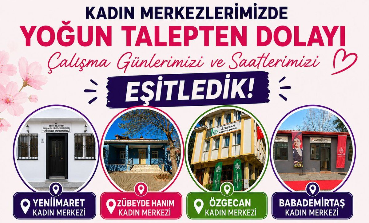 Kadın Merkezleri Cumartesi de Açık!