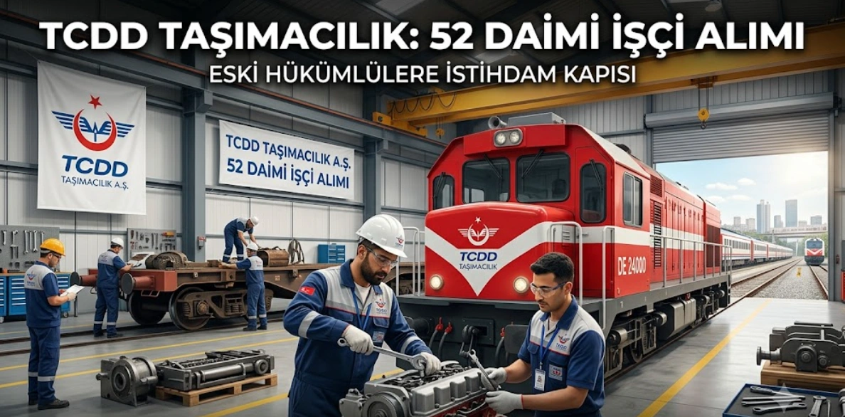 TCDD Taşımacılık 52 Daimi İşçi Alımı İlanı Yayımladı