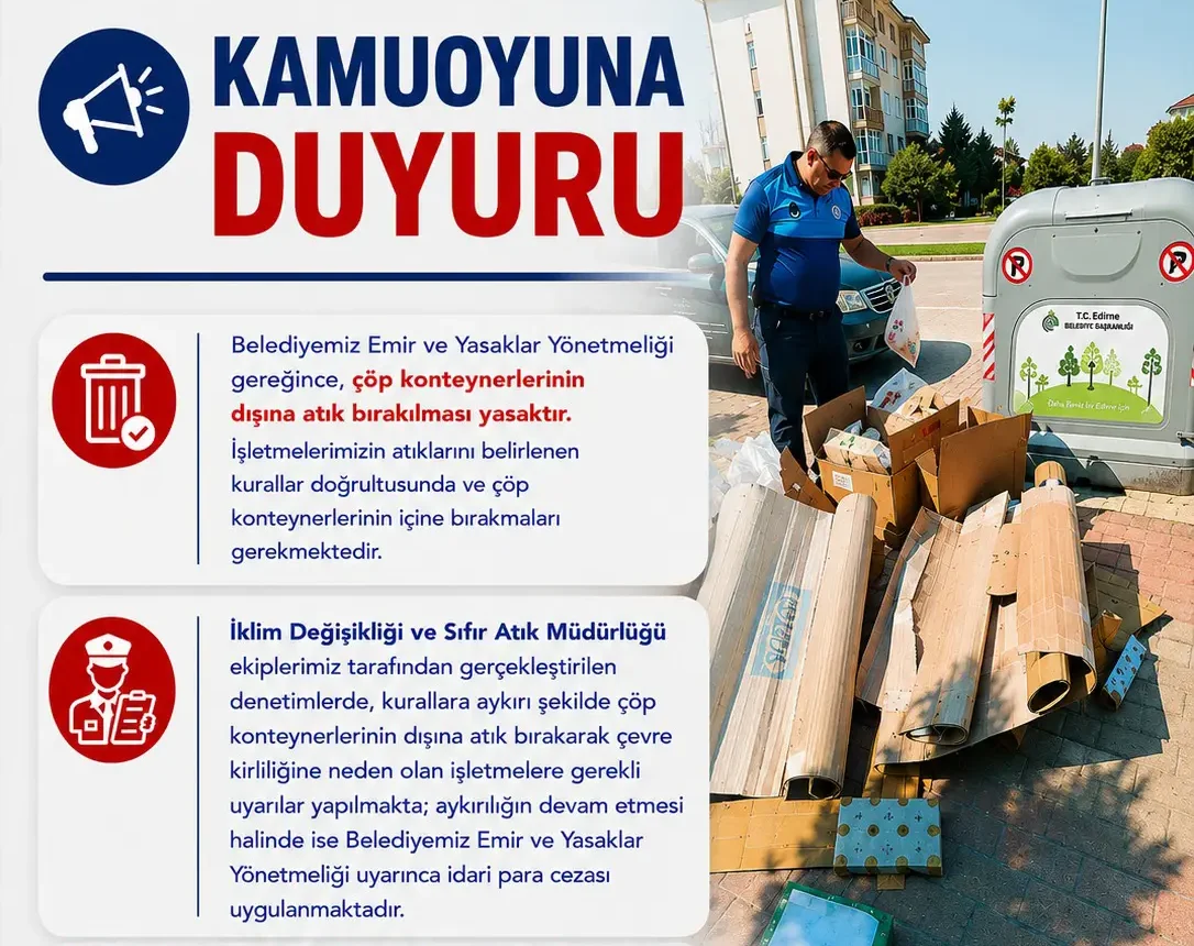 Edirne’de 6 İşletmeye Çevre Cezası: Denetimler Sıkılaştı