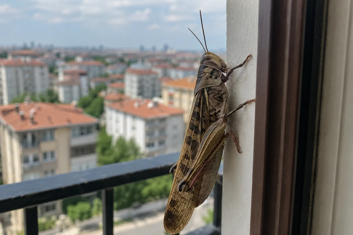 Dev çekirgeler İstanbul’da görüldü