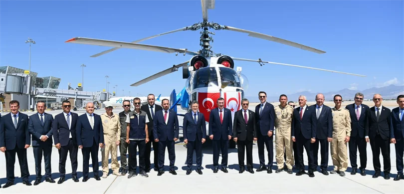 KKTC’ye yangın söndürme helikopteri konuşlandırıldı