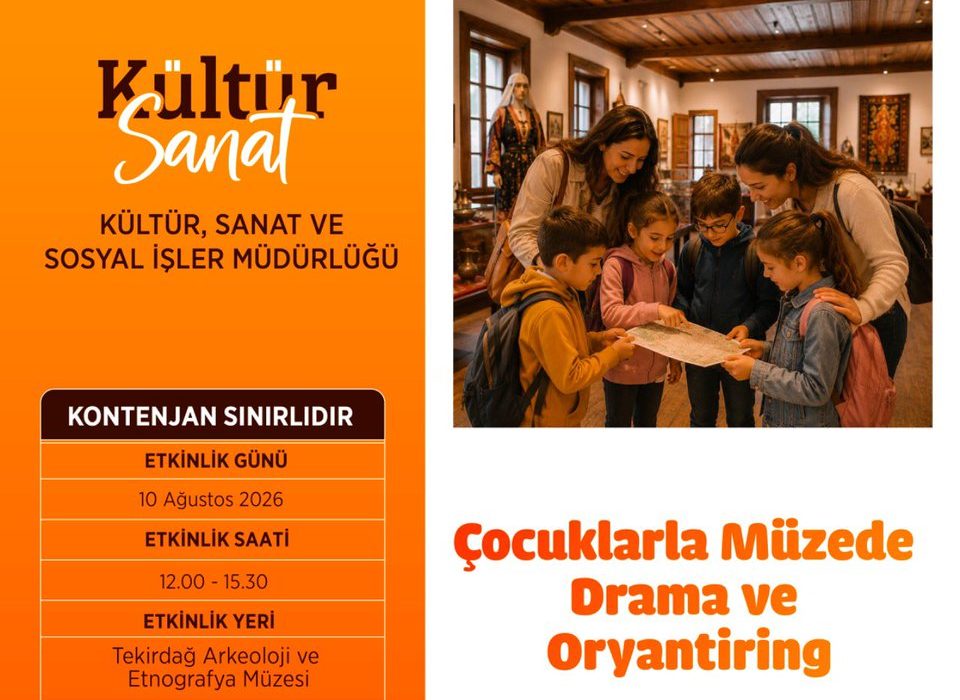 Çocuklar Müzede Drama ve Oryantiringle Buluşuyor