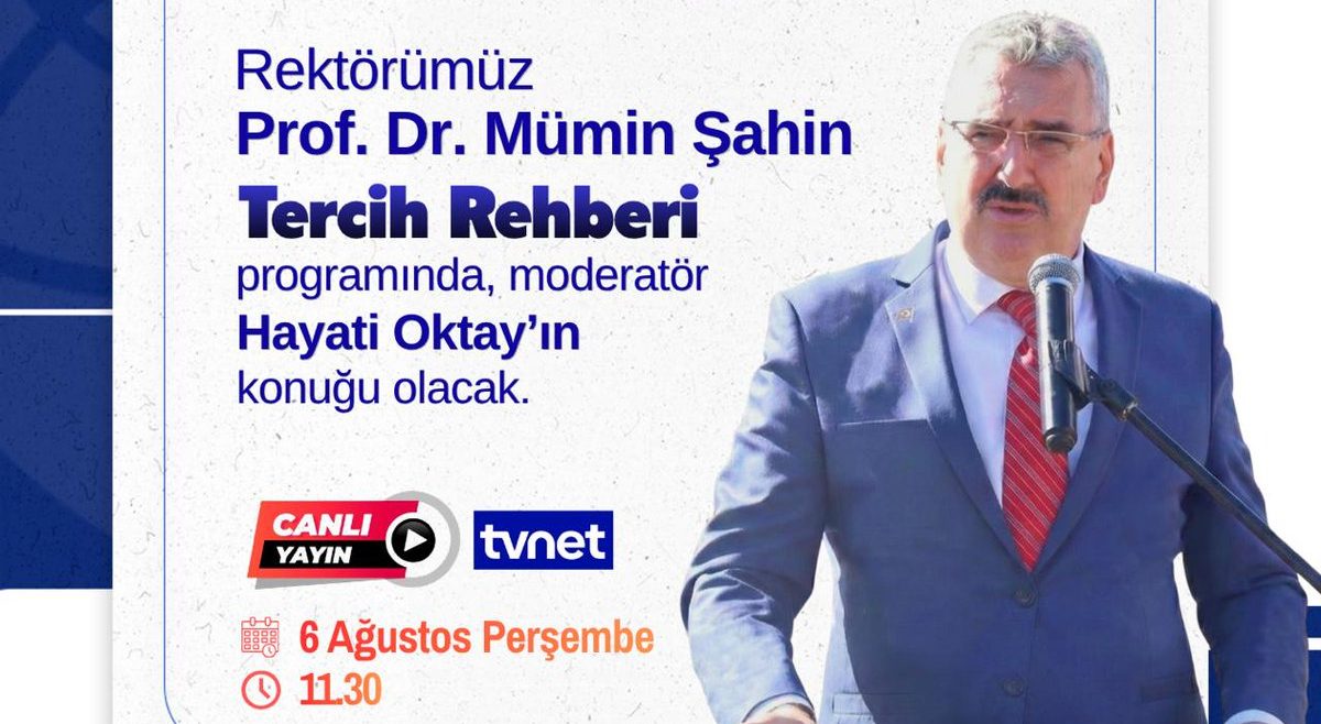 NKÜ Rektörü TVNET’te Adaylarla Buluşuyor
