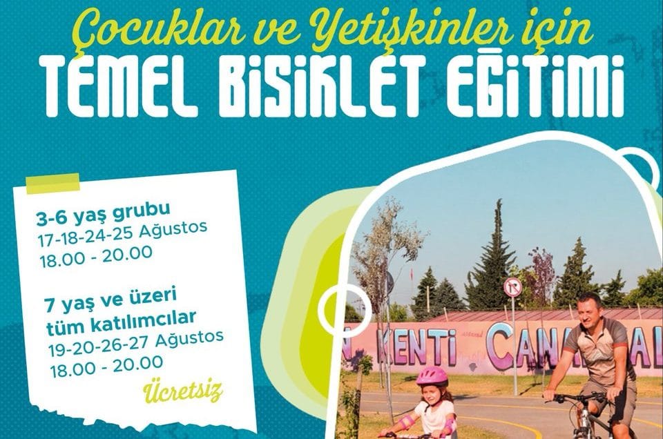 Çanakkale’de Ücretsiz Bisiklet Eğitimleri Başlıyor