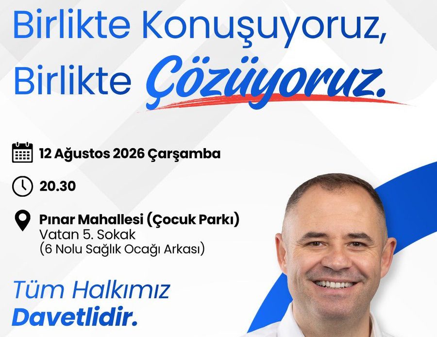 Pınar Mahallesi’nde Halk Buluşması Yarın!