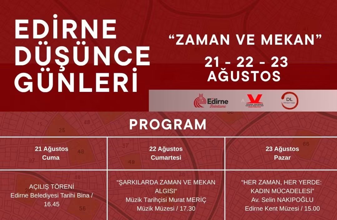 Edirne Düşünce Günleri Başlıyor: Zaman ve Mekan