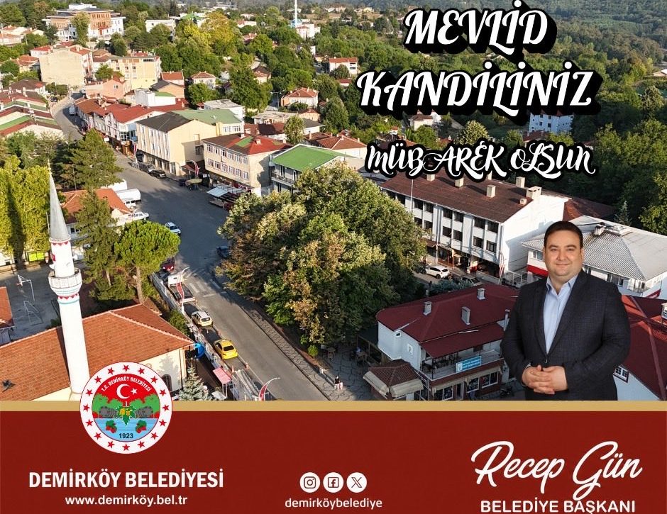 Mevlid Kandili Mesajı: Demirköy Belediyesi’nden Anlamlı Paylaşım