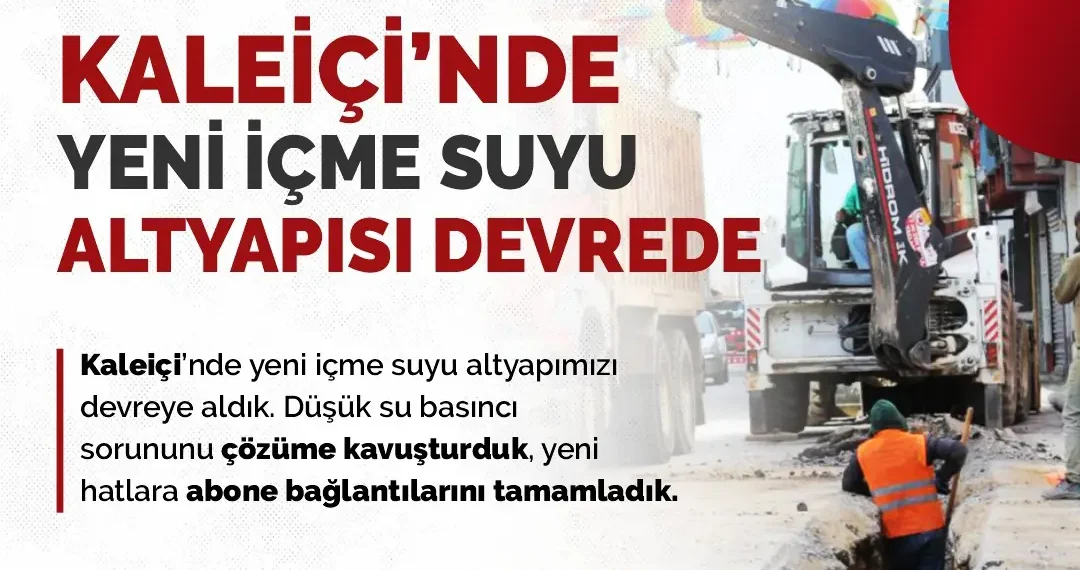 Kaleiçi’nde Yeni İçme Suyu Hatları Devrede!
