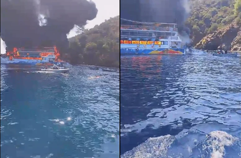 Fethiye Tekne Yangını: 115 Kişi Kurtarıldı