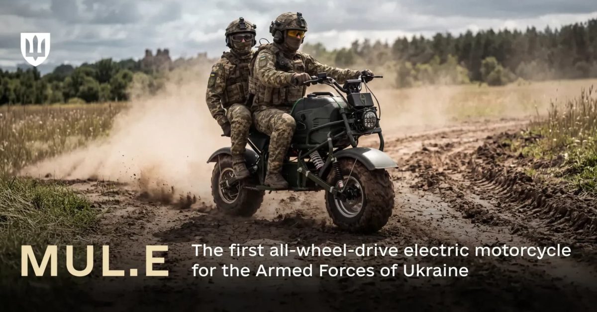 Ukrayna’dan Mayına Dayanıklı Elektrikli Motosiklet