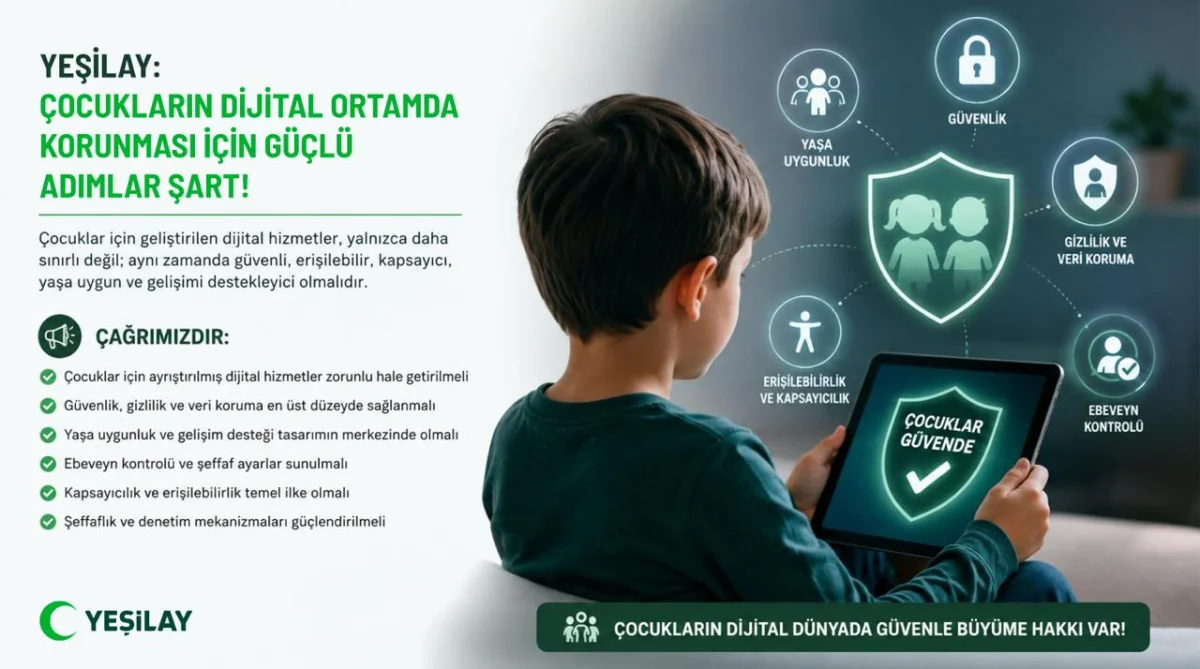 Yeşilay’dan Çocukların Dijital Güvenliği İçin Kapsamlı Çağrı