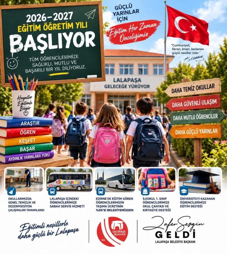 Lalapaşa’dan Eğitime Tam Destek Mesajı