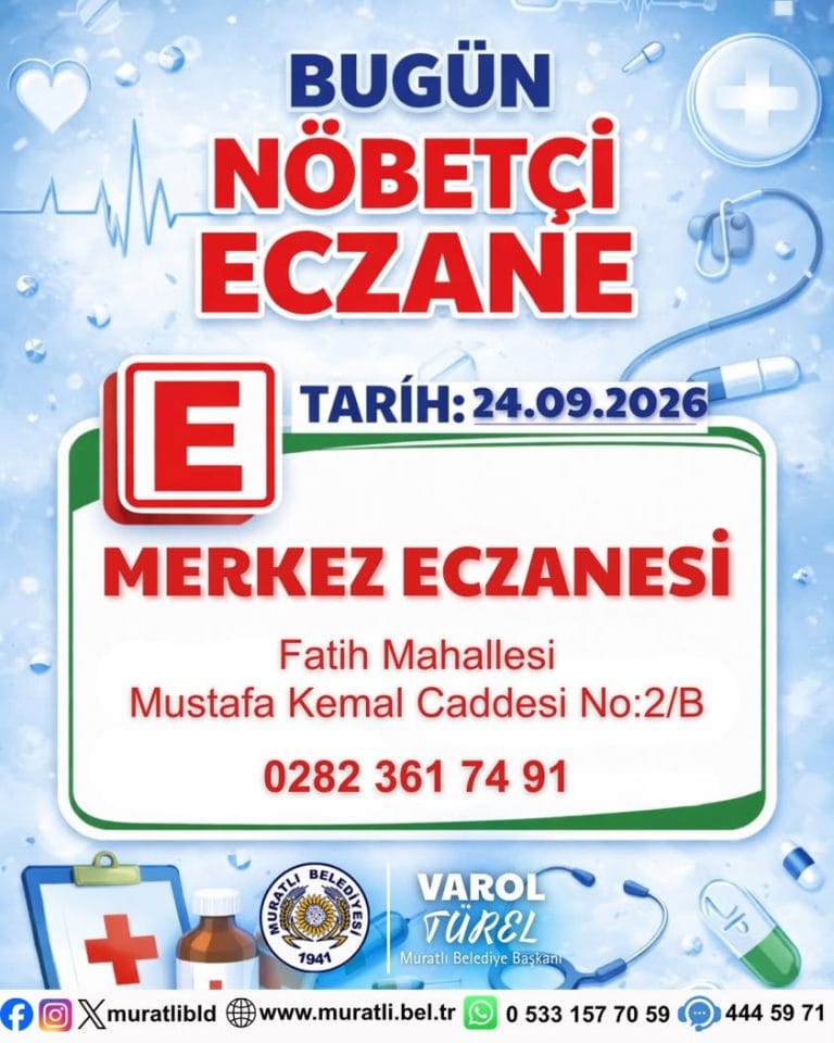 Bugün Nöbetçi Eczane: Merkez Eczanesi Adres ve Telefonu