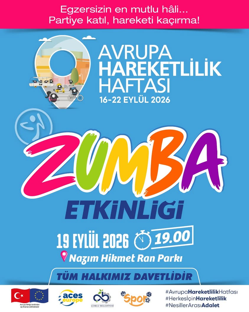 Zumba ile Hareketin Ritmi Nazım Hikmet Parkı’nda