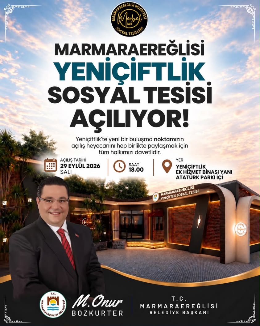 Marmaraereğlisi’ne Yeni Sosyal Tesis: Merbel Açılıyor