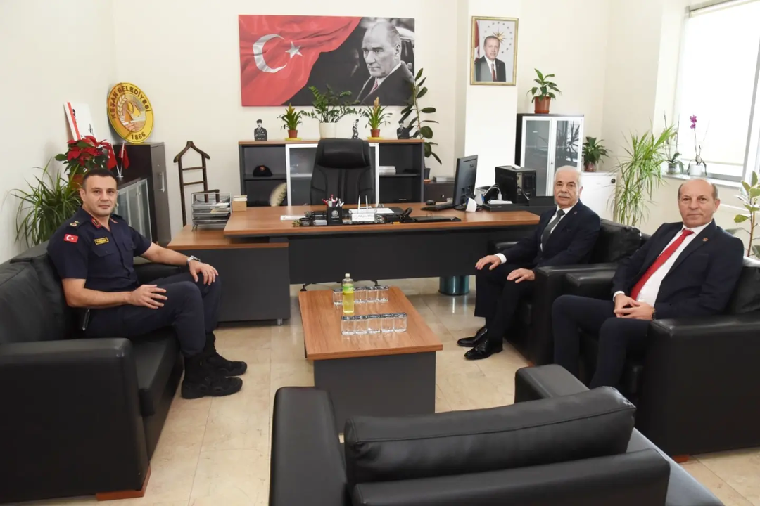 Keşan Belediyesi’nde Jandarma Ziyareti