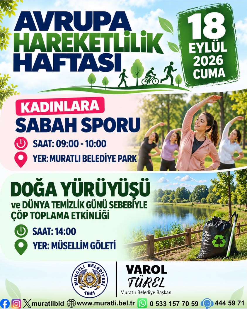 Muratlı’da Hareketlilik Haftası Coşkusu Başladı