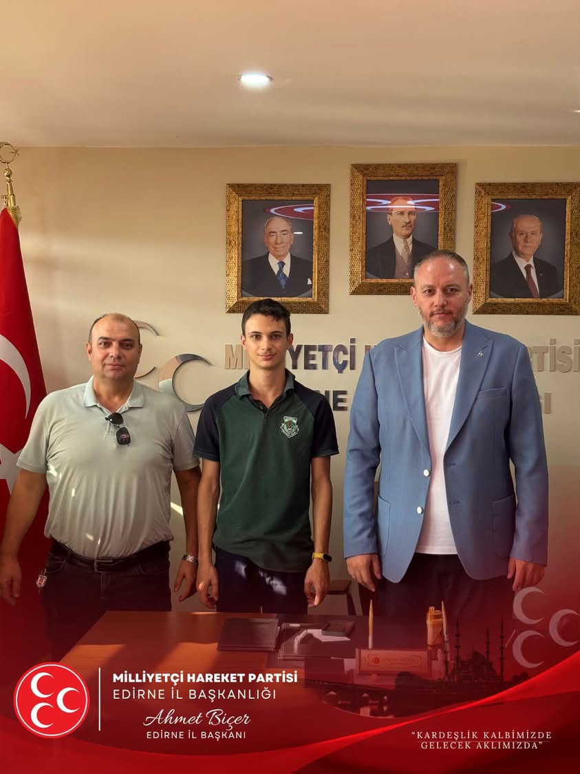 MHP Edirne’de Akkıyık’tan İl Başkanlığına Ziyaret